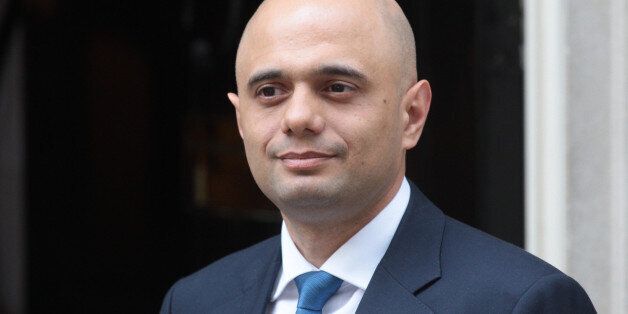 The new Culture Secretary Sajid Javid pictured in Downing Street today. He replaces Maria Miller who resigned from the post after an expenses row.