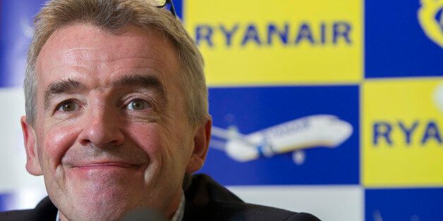 CEO of Irish budget airline Ryanair Michael O'Leary gives a press conference, on January 22, 2014 in Brussels. AFP PHOTO/BELGA PHOTO KRISTOF VAN ACCOM (Photo credit should read KRISTOF VAN ACCOM/AFP/Getty Images)