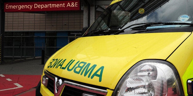 File photo dated 04/04/11 of an ambulance outside the entrance to a hospital Accident and Emergency department.More than a quarter of a million patients waited for half an hour or longer in ambulances outside hospitals in the last 12 months because of the "crisis" in accident and emergency departments, according to figures obtained by Labour.