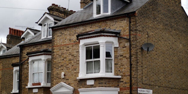 Traditional terraced properties in Greenwich on June 4, 2014 in London, England