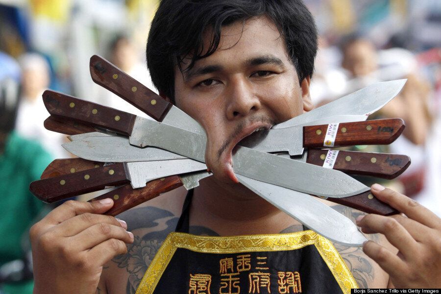 The Phuket Vegetarian Festival Reaches New Levels Of Ritualised Body  Piercing | HuffPost UK News