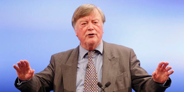 Ken Clarke addresses the 2014 Scottish Conservative Party conference at the Edinburgh International Conference Center in Edinburgh.