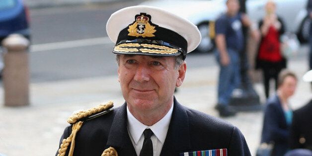LONDON, ENGLAND - MAY 08: Admiral Sir George Zambellas, the First Sea Lord and Chief of the Naval Staff, arrives at St. Paul's cathedral before a service to mark the 70th anniversary of the battle of the Atlantic on May 8, 2013 in London, England. The 'Battle of the Atlantic' was the longest continuous military campaign of World War II; thousands of merchant ships were sunk and tens of thousands of lives were lost. (Photo by Oli Scarff/Getty Images)