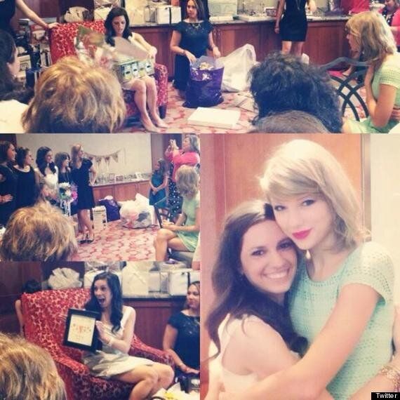 See Viral Video of Taylor Swift at Fan's Bridal Shower