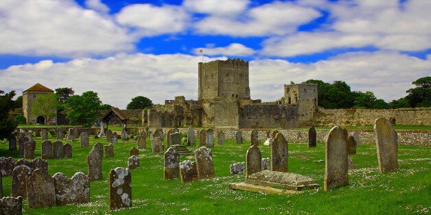 [UNVERIFIED CONTENT] The medieval Portchester Castle is set within the walls of a 3rd-century Roman fort and it stands imposingly on a low lying tongue of land that projects out into the natural harbour of Portsmouth.