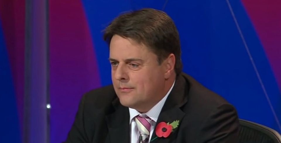 Getting hammered by pretty much everyone on Question Time