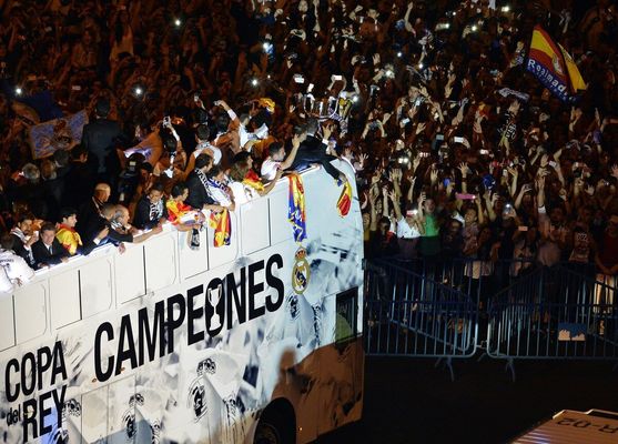 Celebración real madrid copa del rey