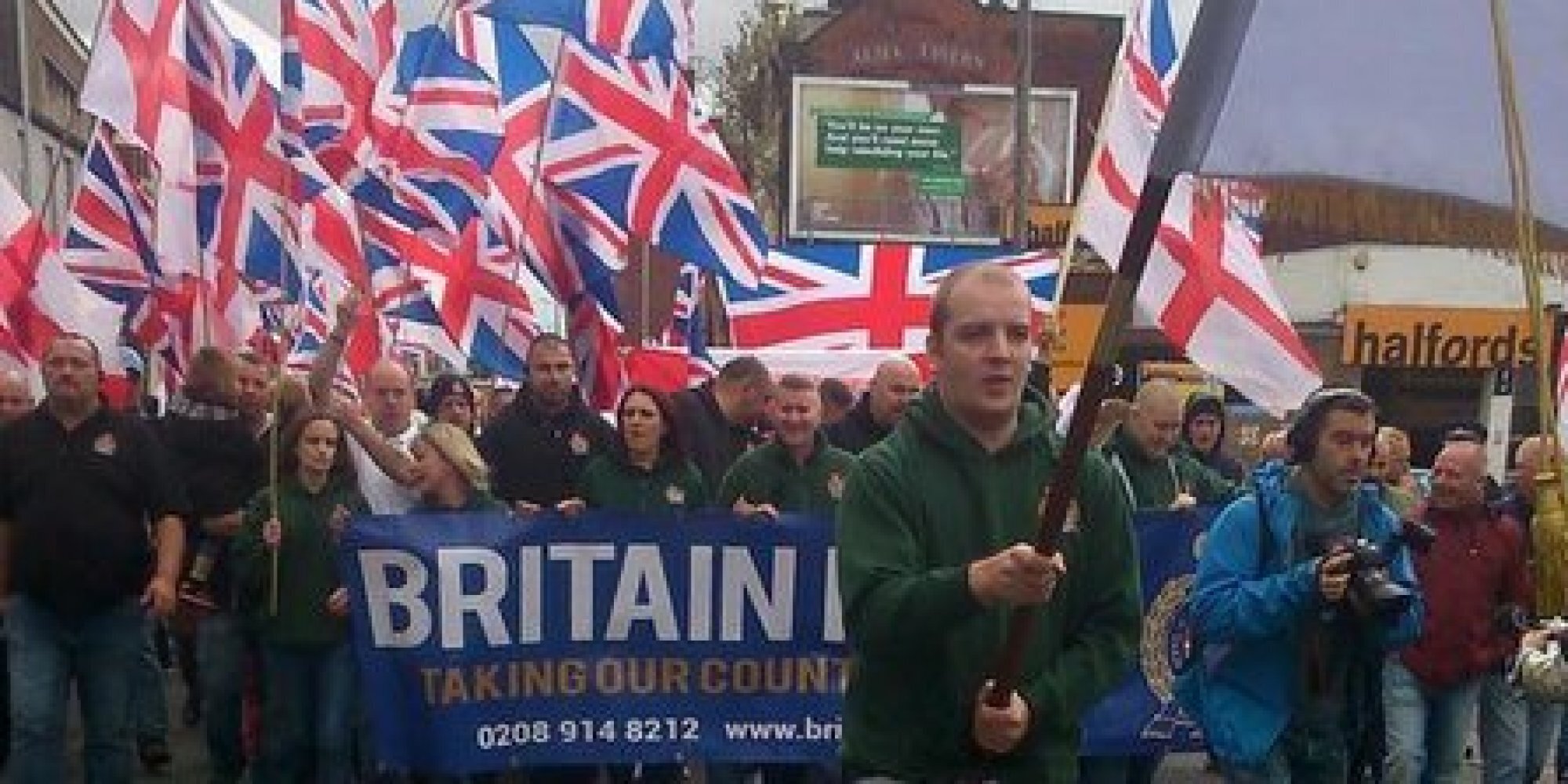 Britain First Protest Against Rotherham Abuse By Trying To Flog Their Merchandise HuffPost UK News photo picture
