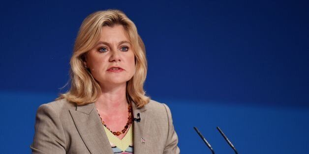 International Development Secretary Justine Greening during his keynote speech to delegates at the Conservative Party annual conference in the International Convention Centre, Birmingham.