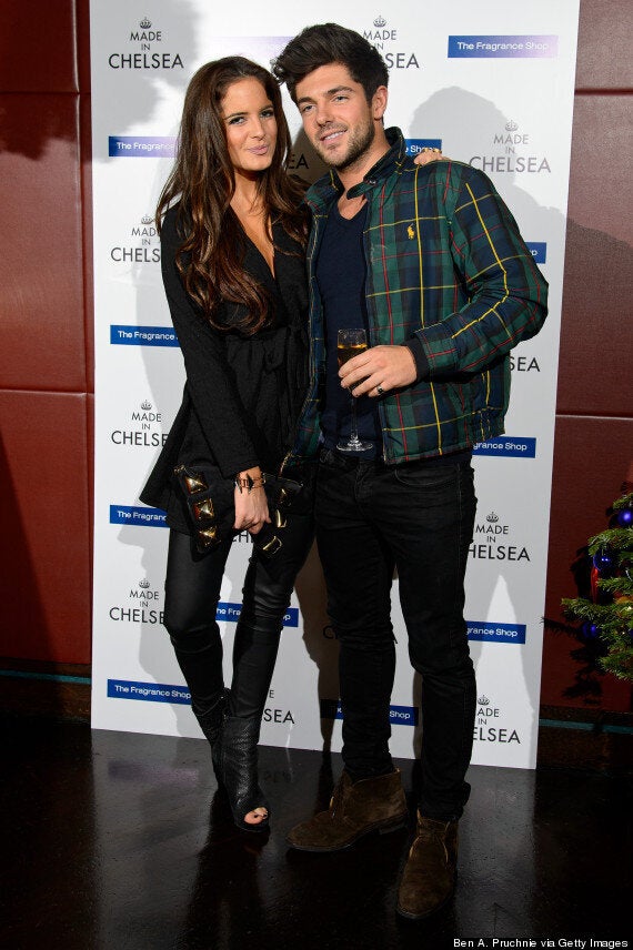 Made In Chelsea's Binky Felstead displays her long legs in a