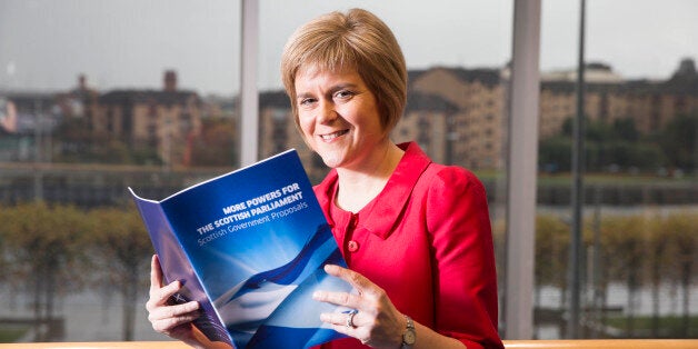 Deputy First Minister Nicola Sturgeon as Scotland's political parties are due to submit their proposals to the commission tasked with agreeing more powers for the Scottish Parliament following the No Vote in the Scottish independence referendum