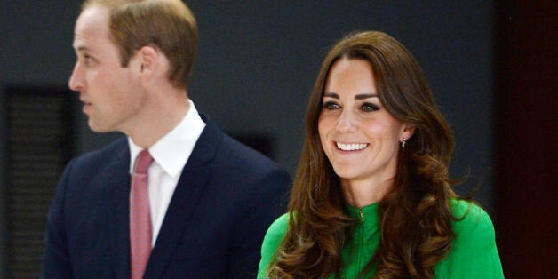 The Duke and Duchess of Cambridge view artworks and meet several portrait sitters during a visit to the National Portrait Gallery in Canberra during the eighteenth day of their official tour to New Zealand and Australia.