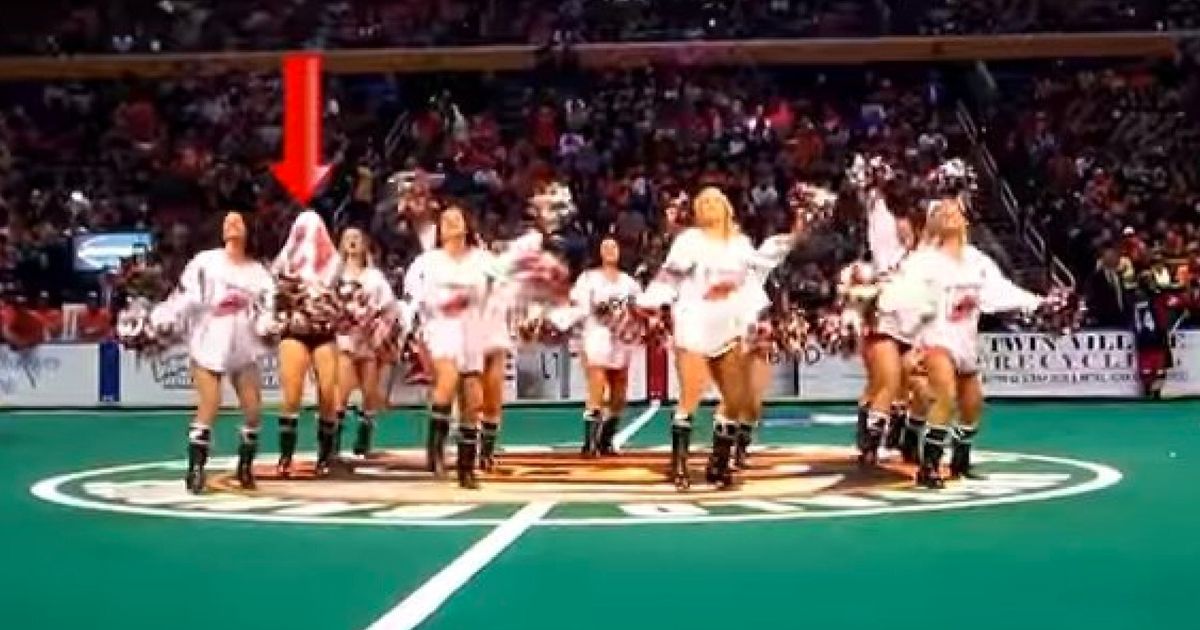 Cheerleader Suffers An Unfortunate Wardrobe Malfunction Video Huffpost Uk Comedy