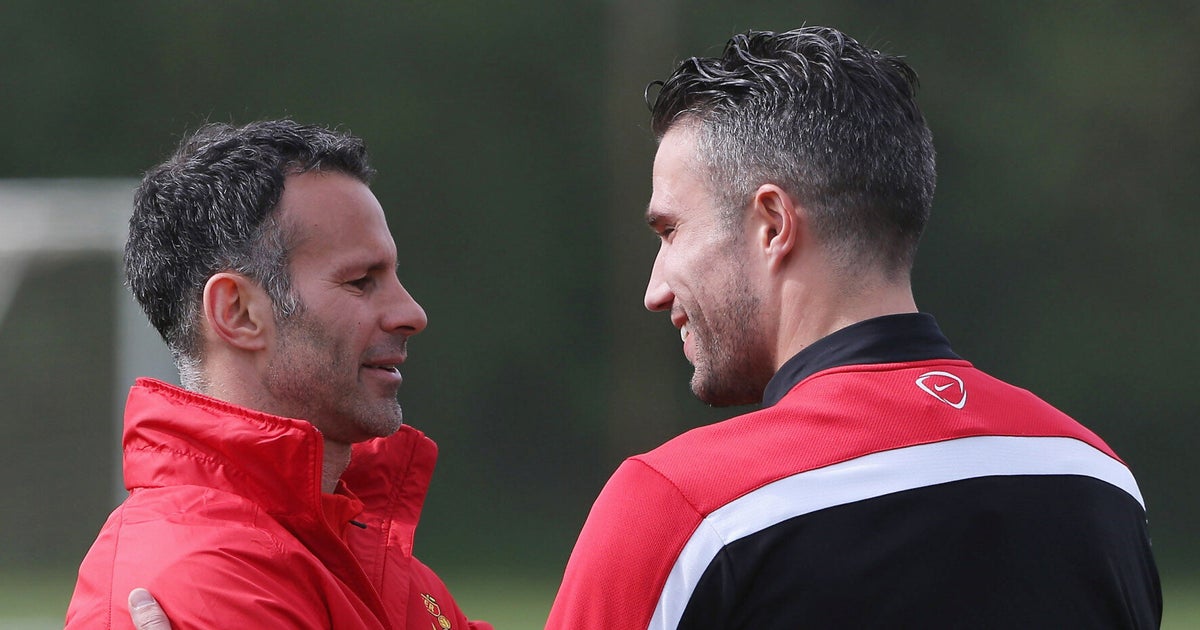 Manchester United Players All Smiles As Ryan Giggs Takes