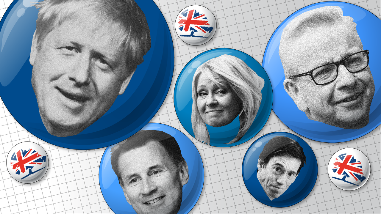 Tory leadership candidates Boris Johnson, Jeremy Hunt, Michael Gove and Rory Stewart are four of the remaining seven. Esther McVey was eliminated after the first round of voting.