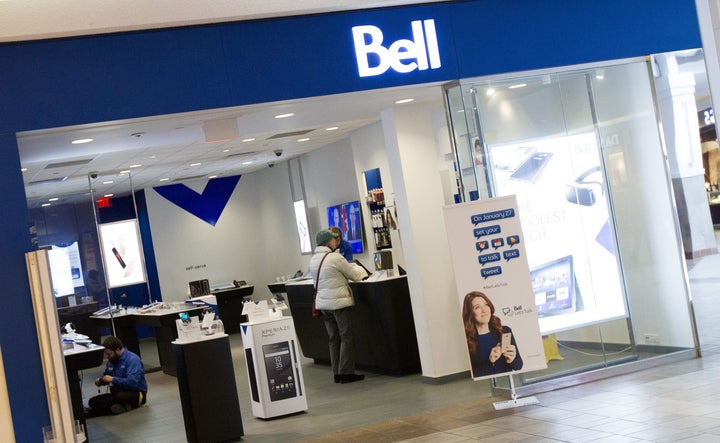 A Bell store at the Cataraqui Shopping Centre in Kingston, Ont.