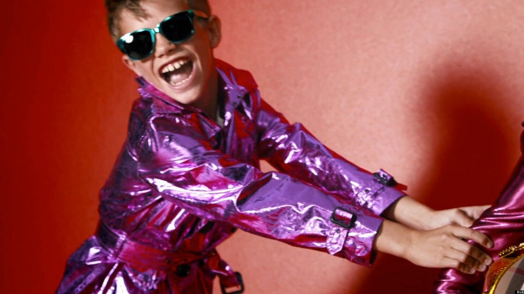 Romeo Beckham Burberry Ad Posh And Becks' Son Makes Modelling Debut(02)