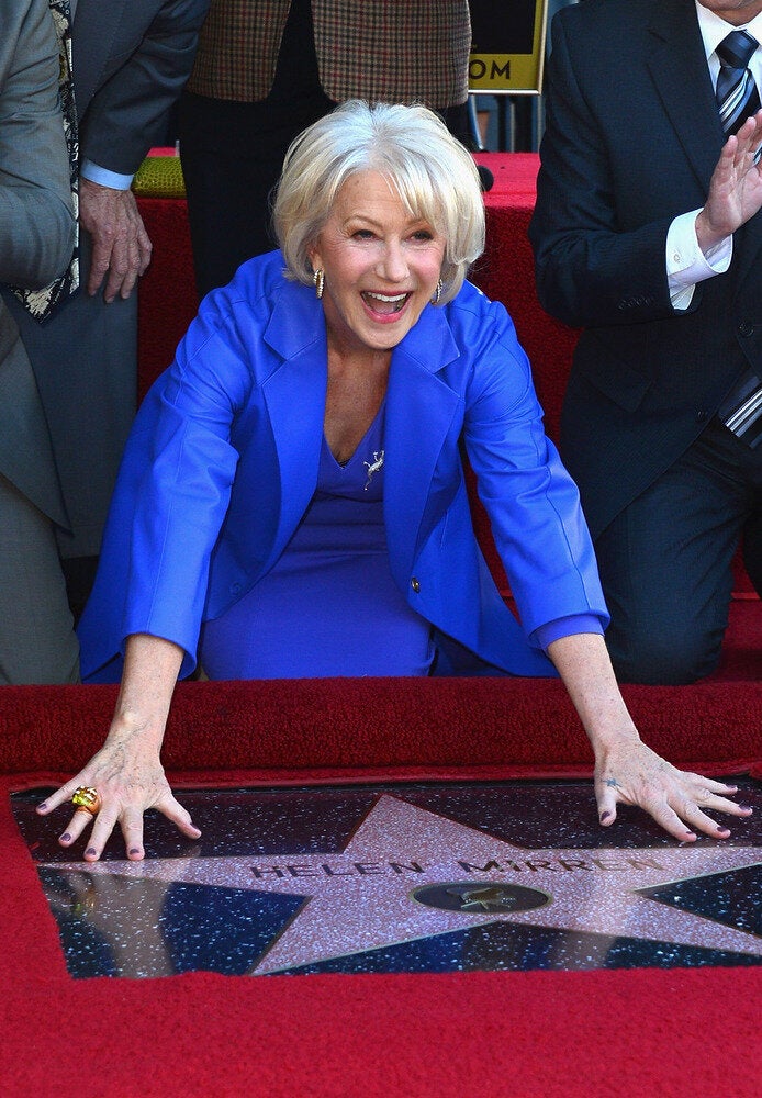 Helen Mirren Honored On The Hollywood Walk Of Fame