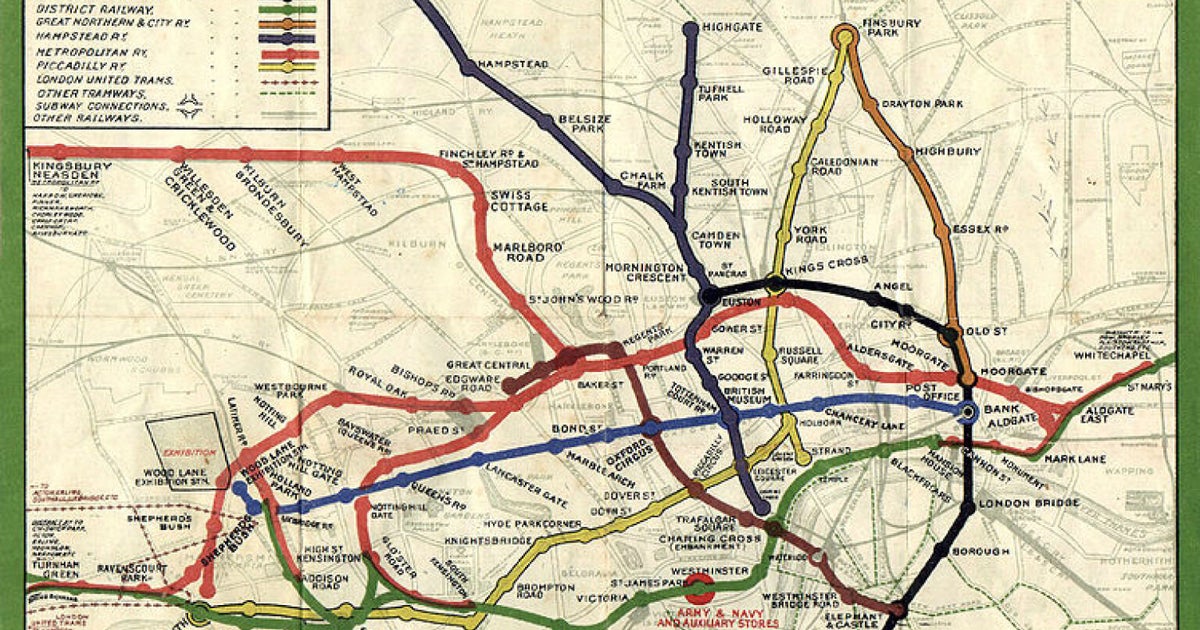The Tube 150 Anniversary: London Underground Map History In Pictures ...