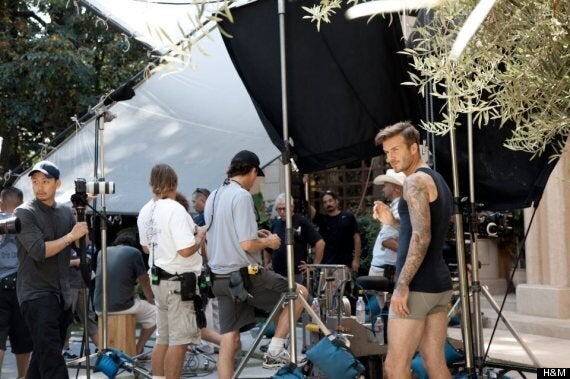 David Beckham Underwear: Becks Strips For Guy Ritchie-Directed H&M