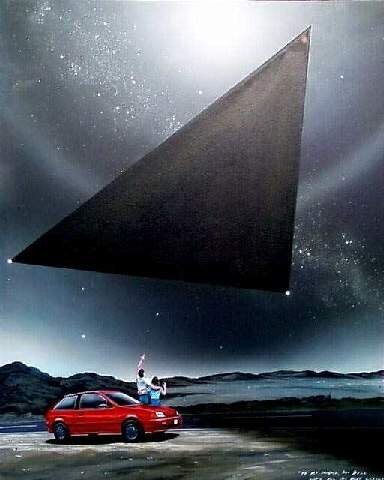 black triangle ufo