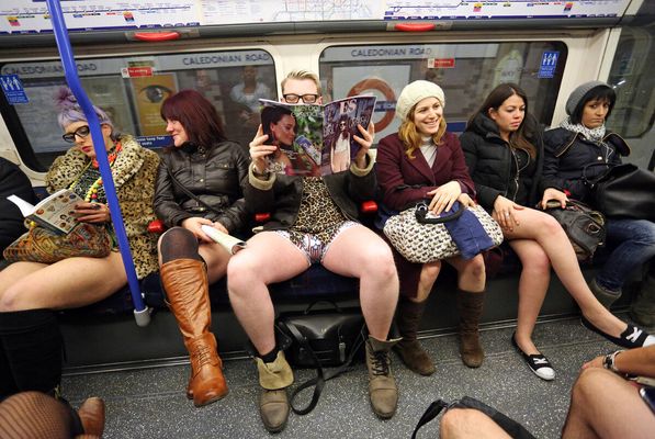 No Pants Tube Day sees Londoners flash the flesh on Underground