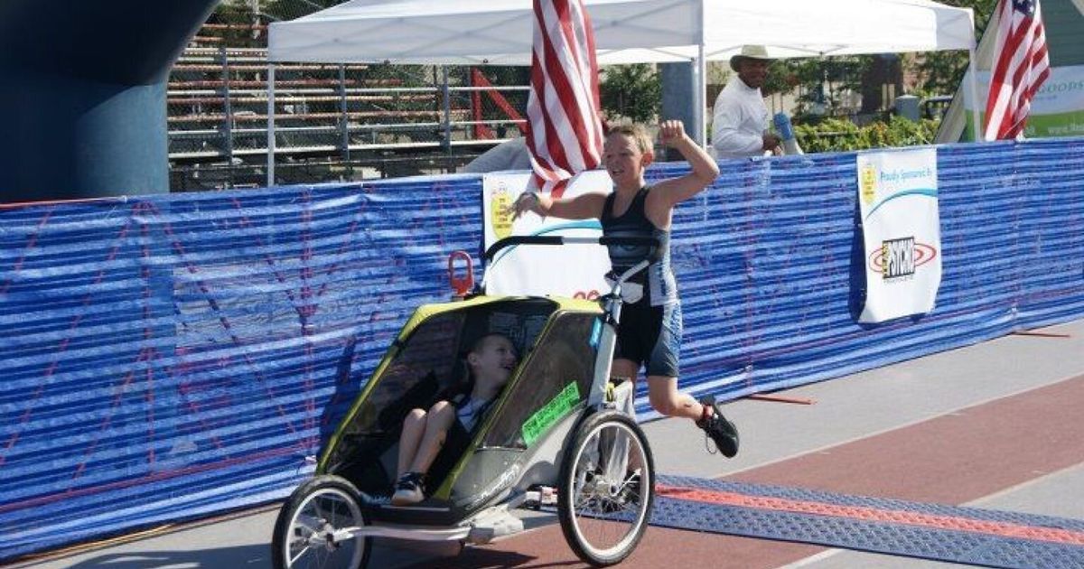 Cayden Long, Boy With Cerebral Palsy Who Competes In Triathlons With