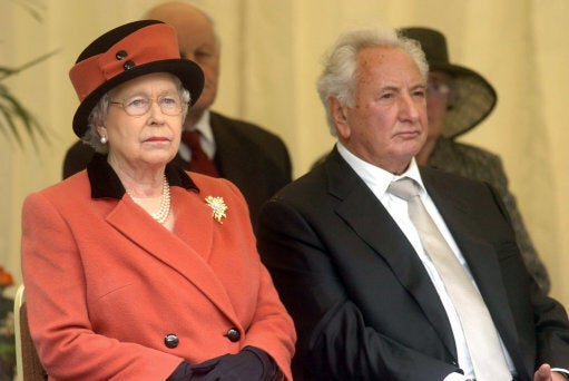 Michael Winner with HM The Queen