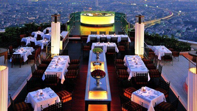 Sirocco in Thailand is the world’s highest al fresco restaurant