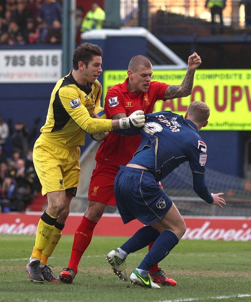 Soccer - FA Cup - Fourth Round - Oldham Athletic v Liverpool - Boundary Park