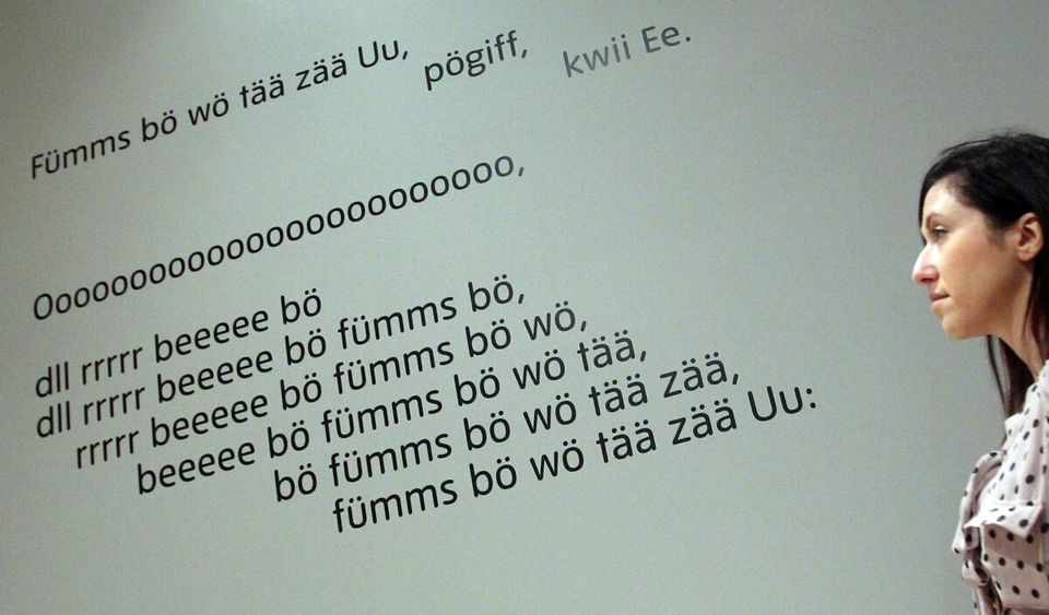 Kurt Schwitters' 'Ursonate' poem