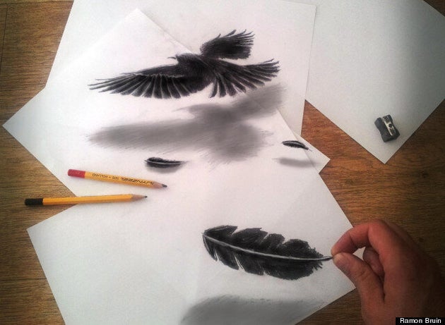 Ramon Bruin's Anamorphosic Drawings Add A Touch Of Gothic To 3D