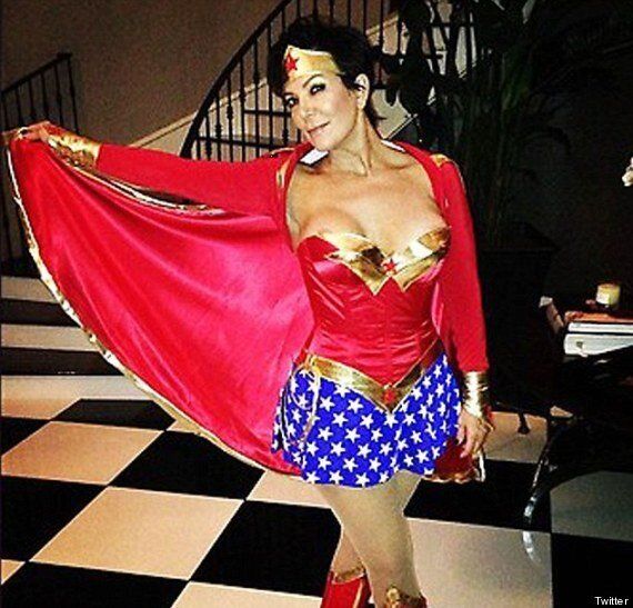 Kris Jenner Suffers Nip Slip As She Copies Daughter Kim Kardashian's  'Wonder Woman' Look (PICS)
