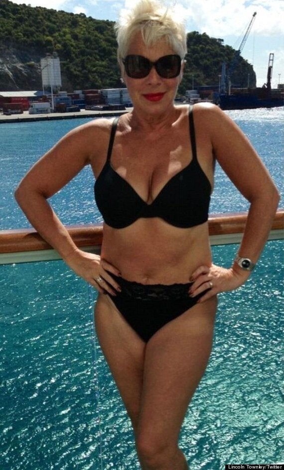 Denise Welch Flashes Big Bra