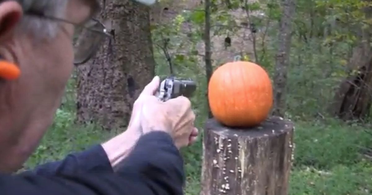 How To Carve A Halloween Pumpkin With A Gun Video Huffpost Uk Comedy 1517