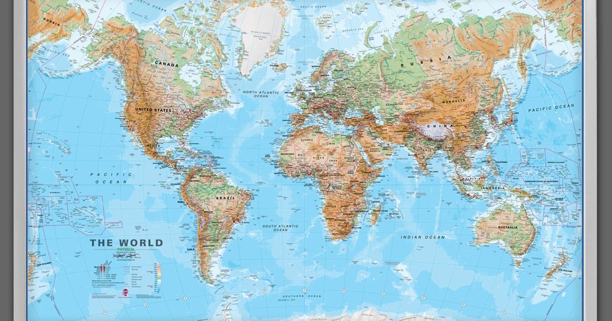 WIN: Giant Framed World Map | HuffPost UK News