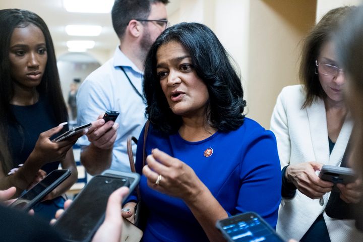 Rep. Pramila Jayapal (D-Wash.) described what it was like when she made the decision to have an abortion after prematurely giving birth to her first child.