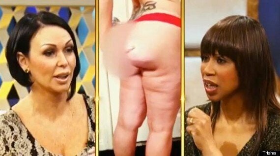 Woman who can FLIP butt implants after botched surgery on the video that  made her famous