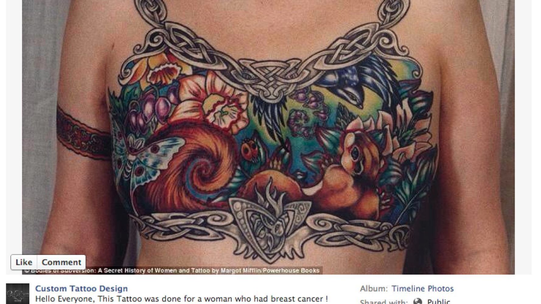Facebook 'Removes Image Of Breast Cancer Survivor's Double Mastectomy Tattoo  Over Nudity Violation' (PICTURE) | HuffPost UK News