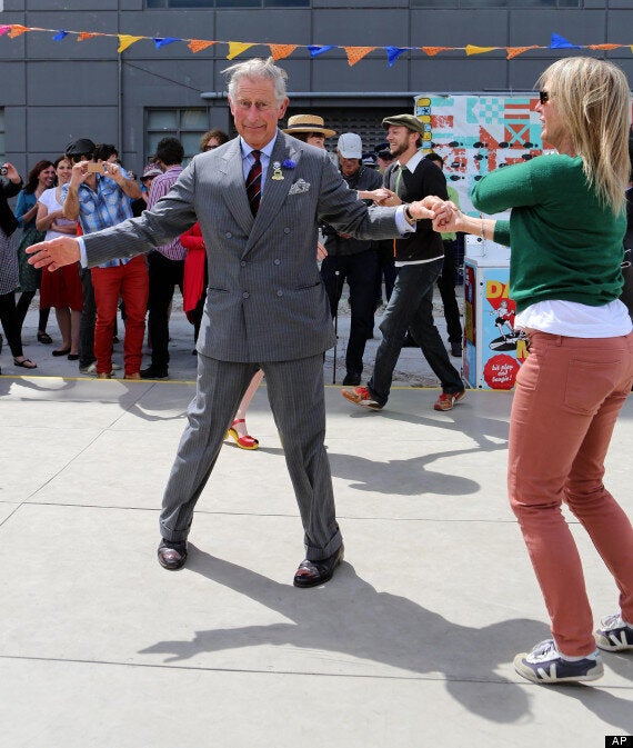 Prince Charles and Camilla show off their dance moves