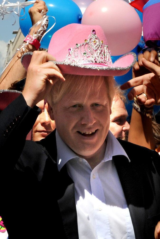 Boris looking rather fetching