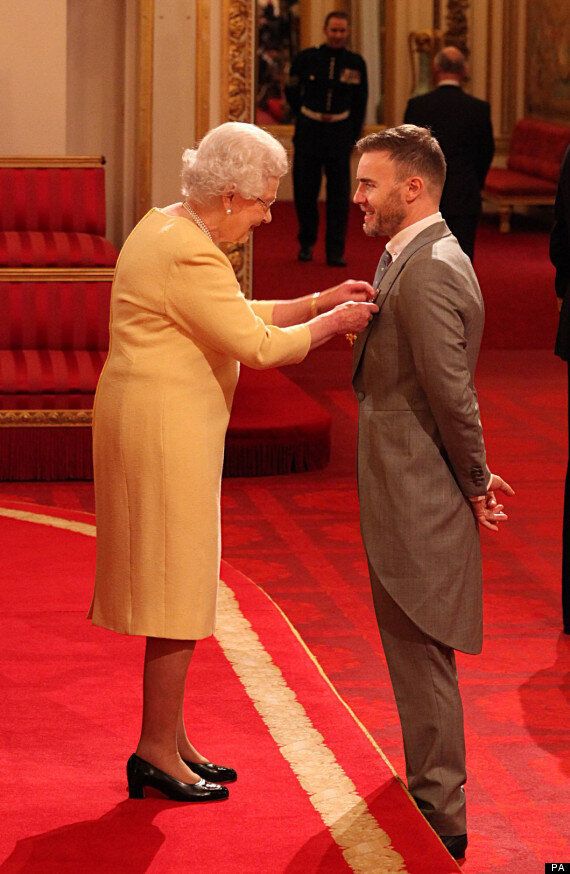 Gary Barlow receives OBE honour from the Queen - CBBC 