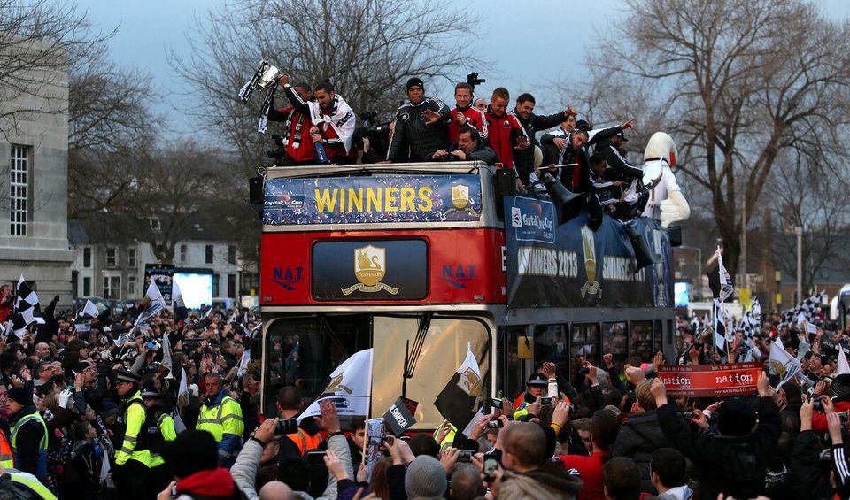 Soccer - Capital One Cup - Swansea City Bus Parade