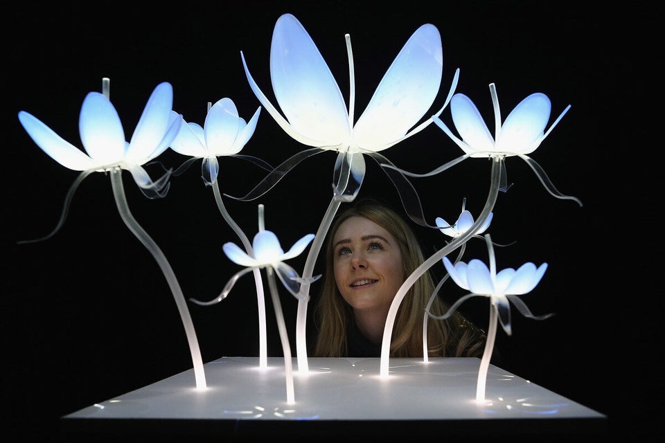 Visitors Enjoy Exhibits At The Kinetica Art Fair