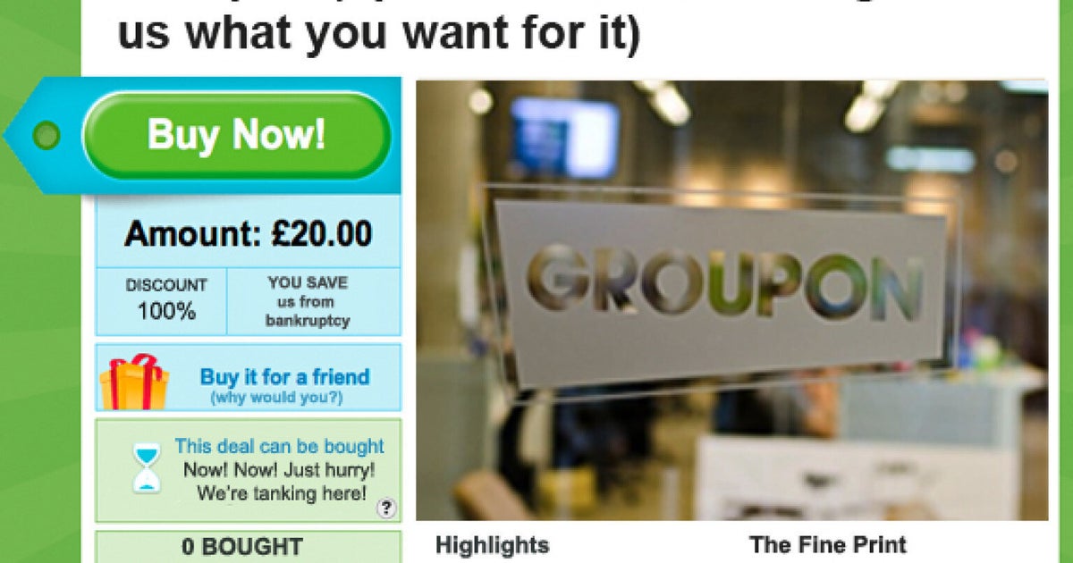 Check Out Groupon's Latest Amazing Deal (PICTURE) HuffPost UK Comedy
