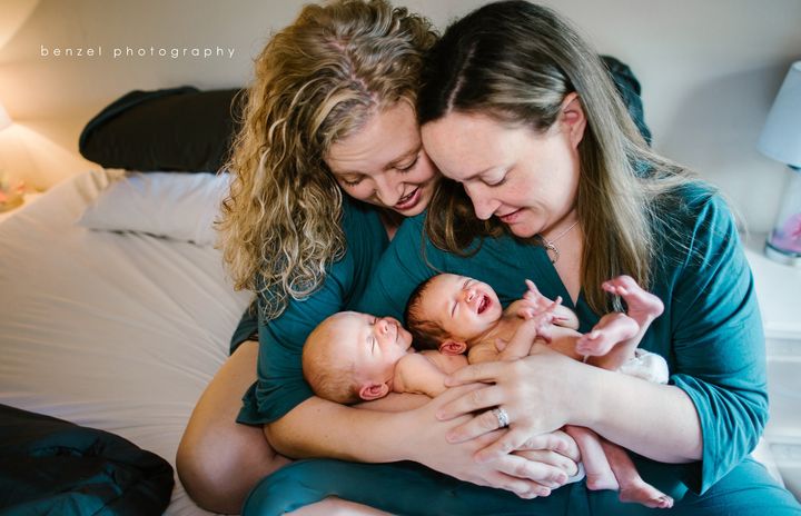 It wasn't an easy journey for Jaclyn and Kelly Pfeiffer to get their babies.