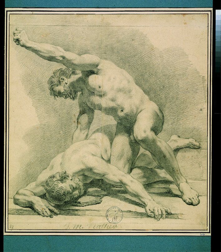 Jean-Marc Nattier, Two Fighter early 18th century