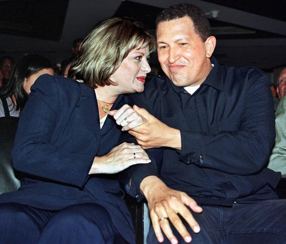 On Valentine's Day with his wife Marisabel in 2000