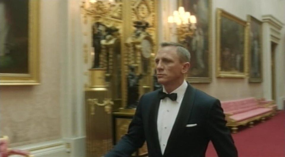 James Bond makes a guest appearance with the Queen in the opening ceremony of the Olympic Games