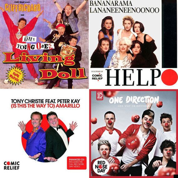 Comic Relief 2013 A History Of Red Nose Day Singles From Cliff Richard And The Young Ones To One Direction Video Huffpost Uk